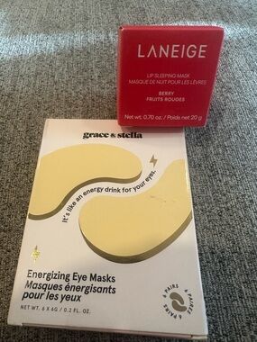 BUNDLE NEW Grace & Stella Eye Masks and Laneige Lip Sleeping Mask